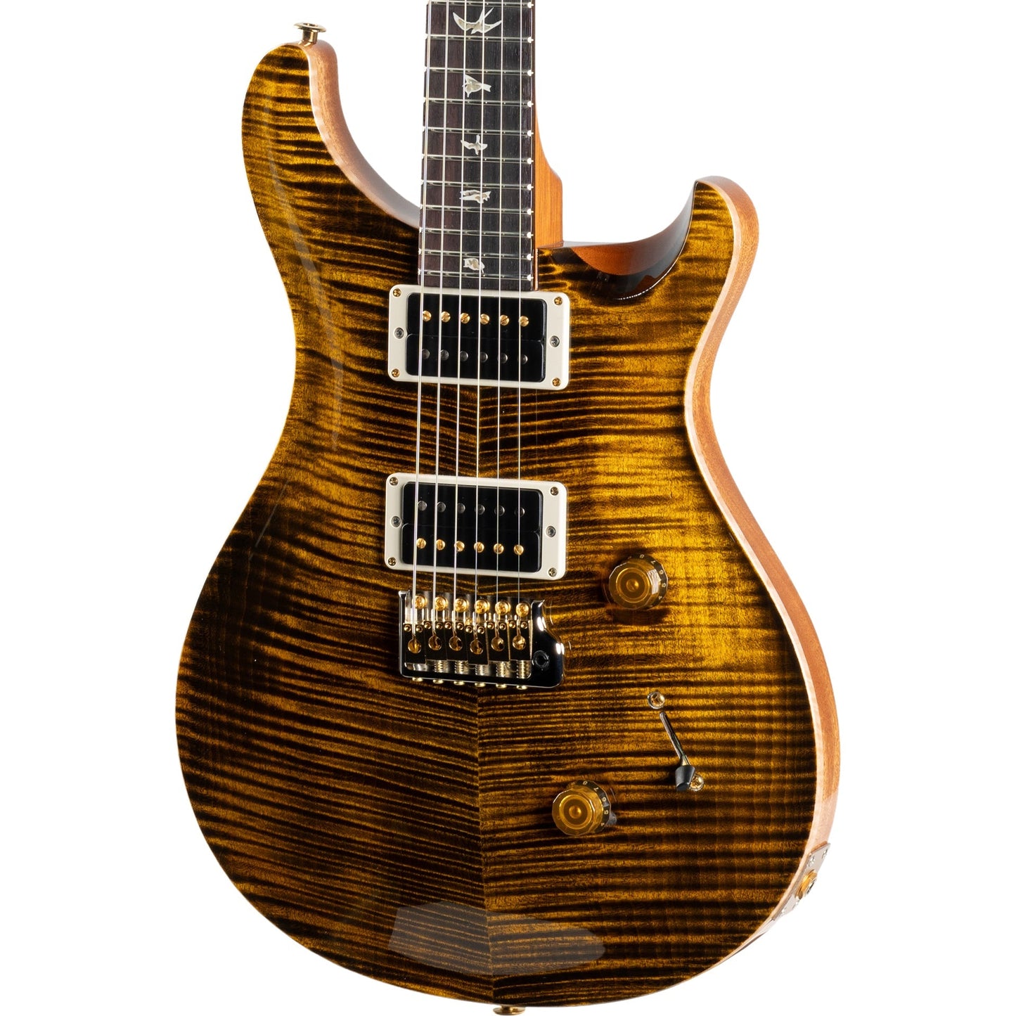 PRS Custom 24 10 Top Electric Guitar, Yellow Tiger