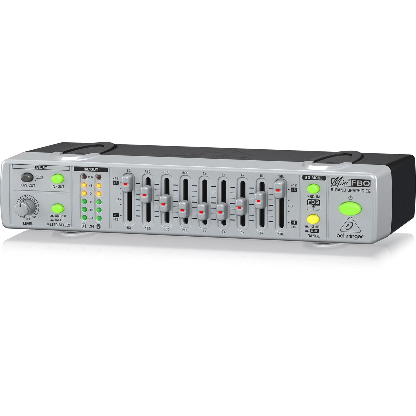 Behringer FBQ800 V2 Compact 9-Band Graphic Equalizer with FBQW