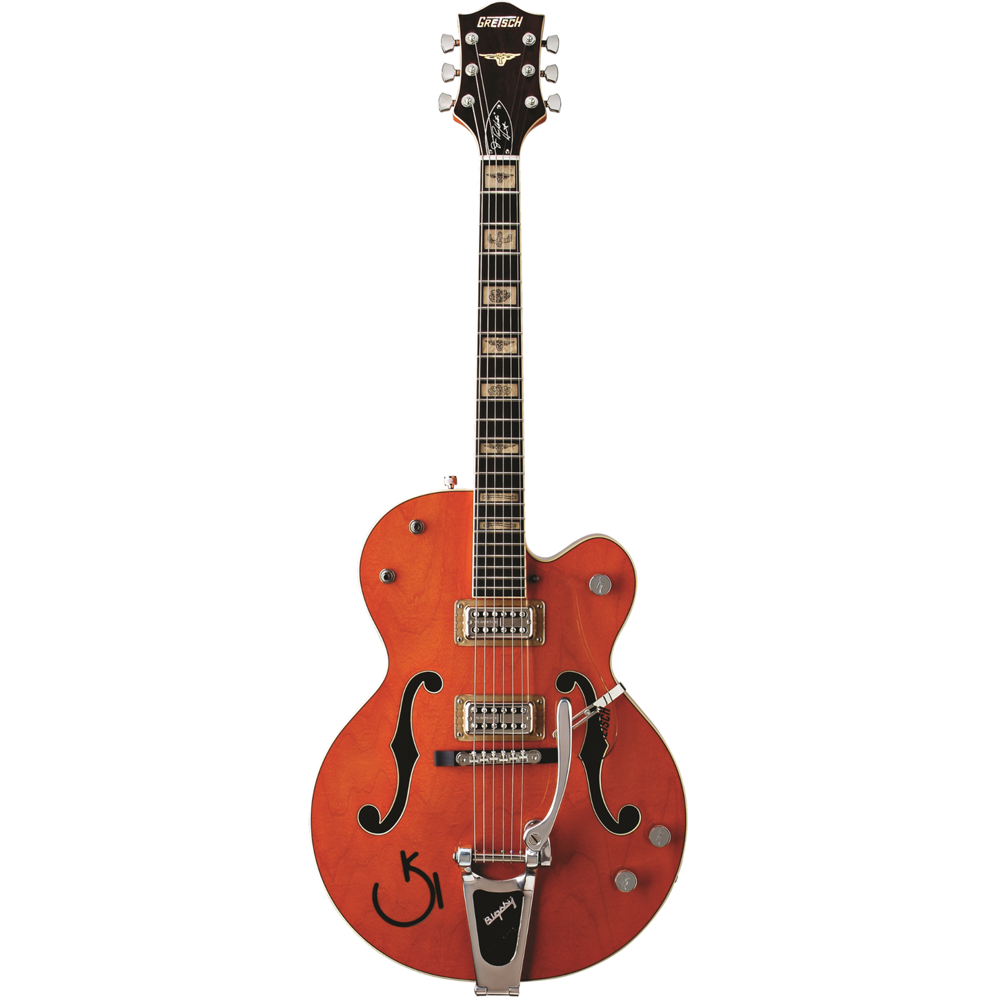 Gretsch G6120RHH Reverend Horton Heat Signature Electric Guitar w/ Bigsby®, Orange Stain