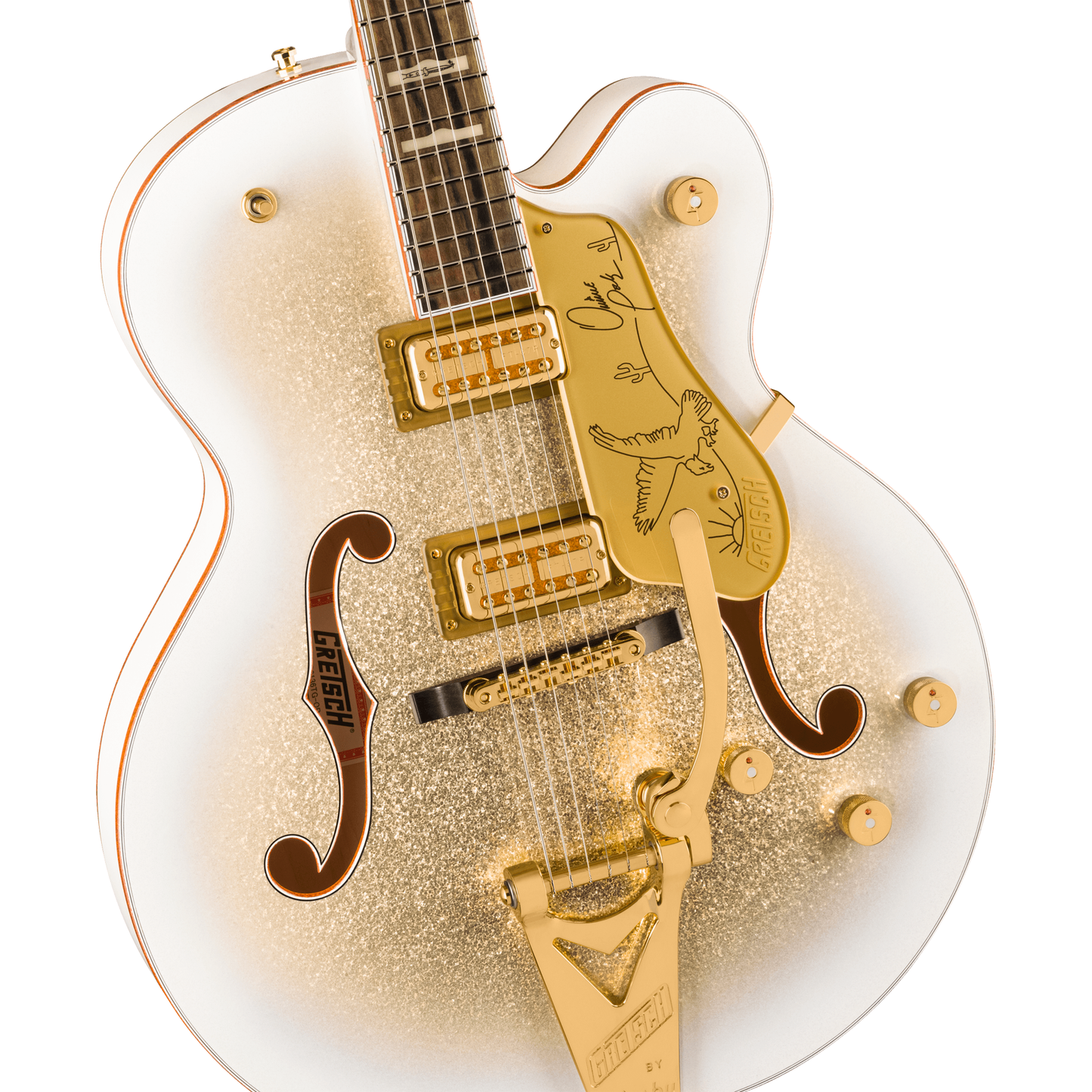 Gretsch G6136TG-OP LTD Orville Peck Falcon™ Electric Guitar w/ String-Thru Bigsby®, Oro Sparkle