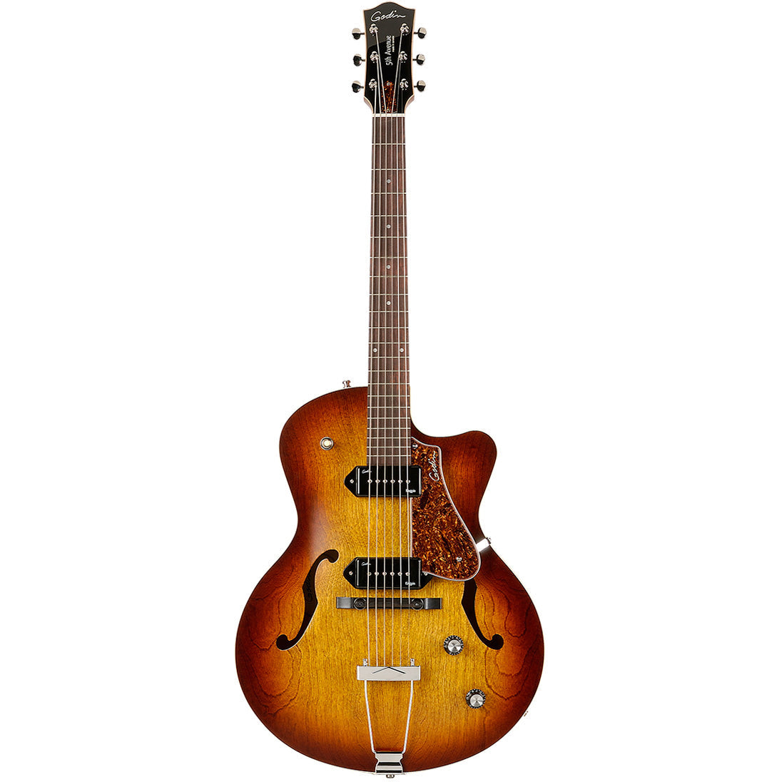 Godin 5th Avenue CW Kingpin II Cognac Burst