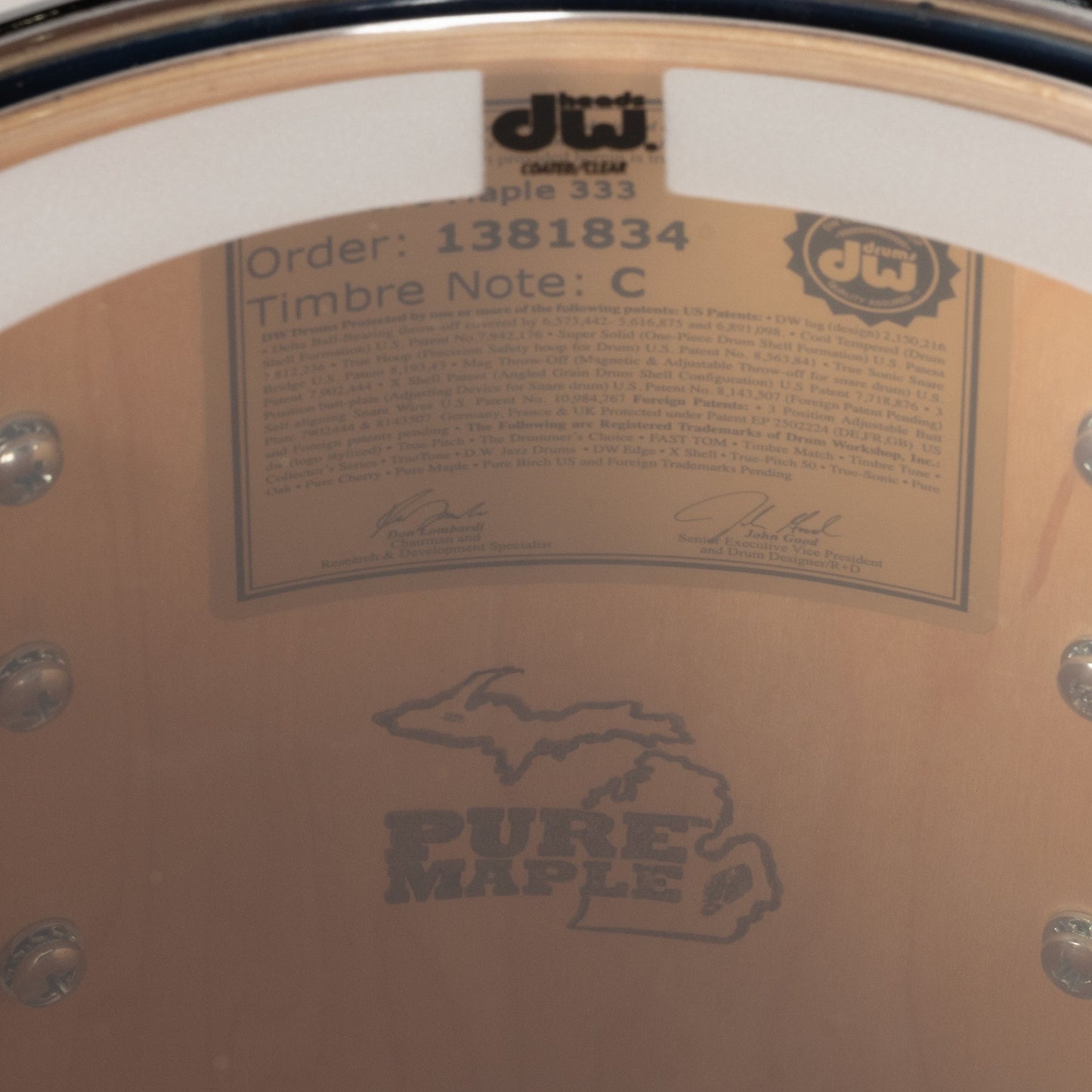 Drum Workshop Collectors Series 5-Piece Shell Kit - Carl Allen Burst/Twisted Mineral Maple