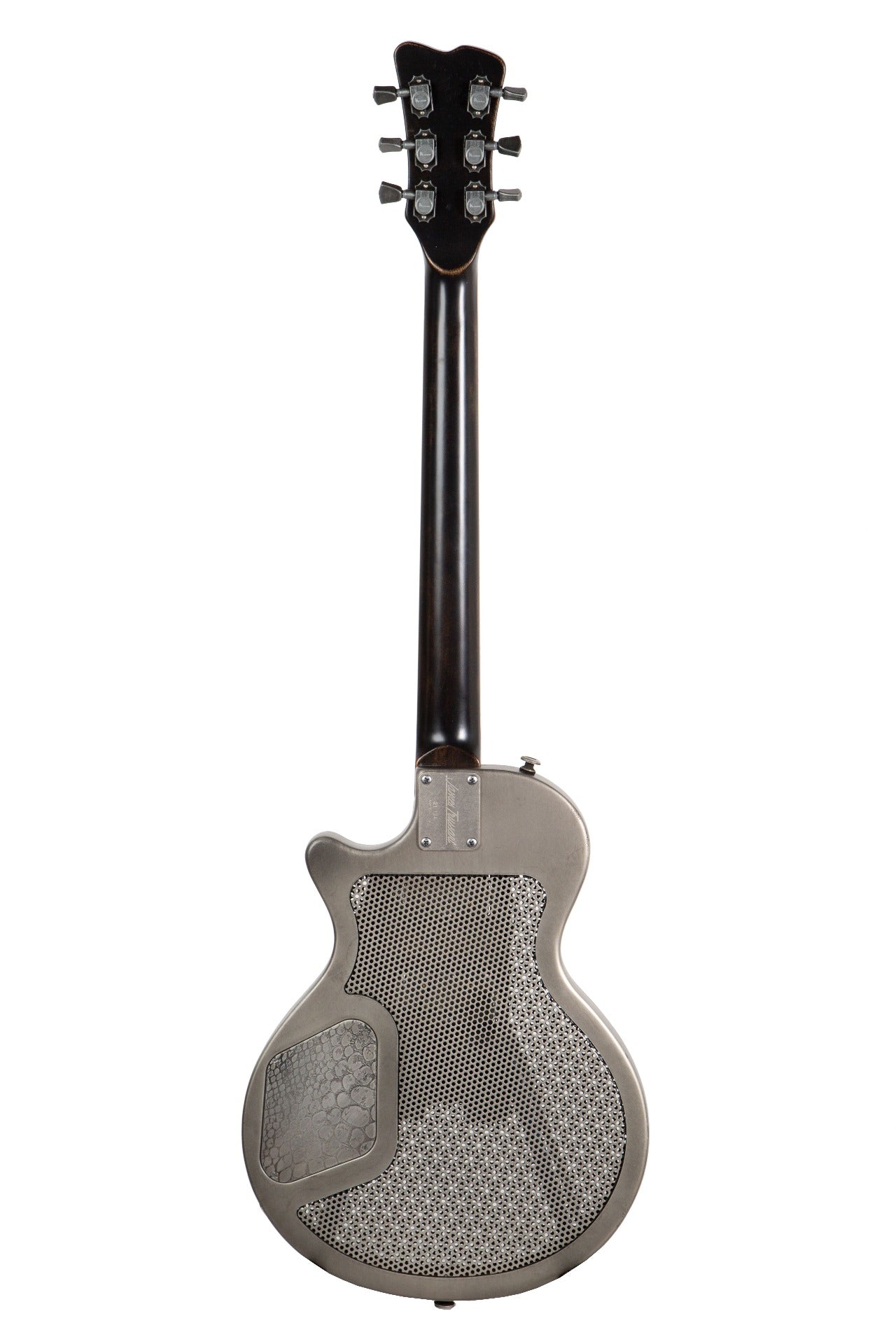 Trussart Steel Deville Electric Guitar in Antique Silver Snakeskin with Case