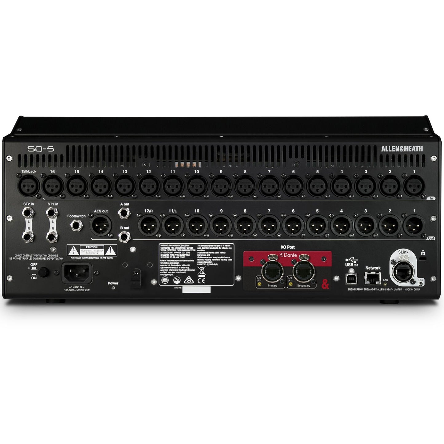 Allen & Heath SQ-5 48-Channel / 36-Bus Digital Mixer with 16+1 Motorized Faders