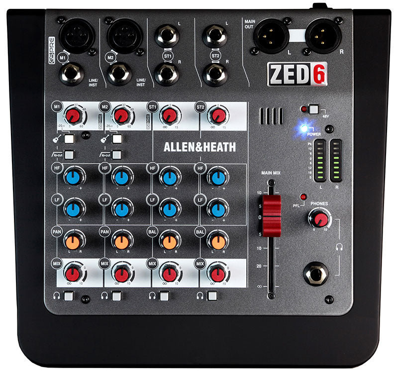 Allen & Heath ZED-6 6-Channel Analog Mixer