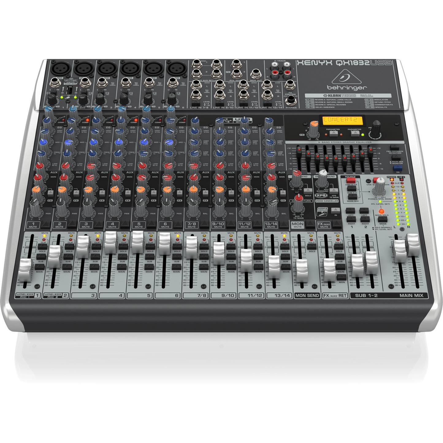 Behringer Xenyx QX1832USB Premium 18-Input Mixer with USB and Effects