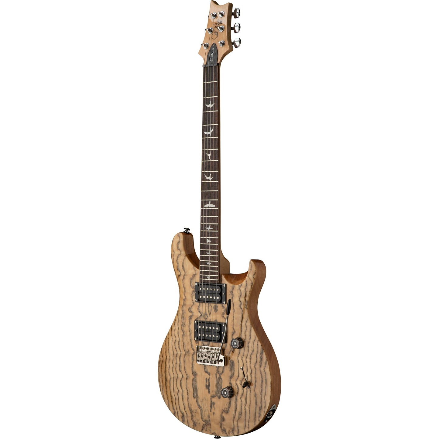 PRS SE Exotic Custom 24 Electric Guitar - Swamp Ash Burl - Natural