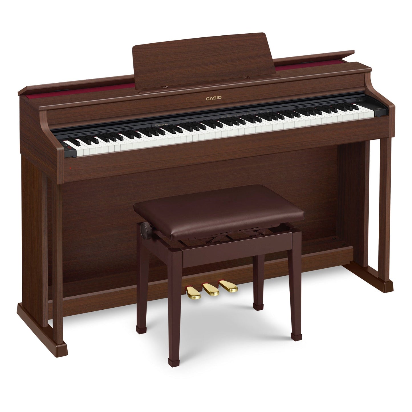 Casio AP-470 Celviano Digital Cabinet Piano with Bench - Walnut