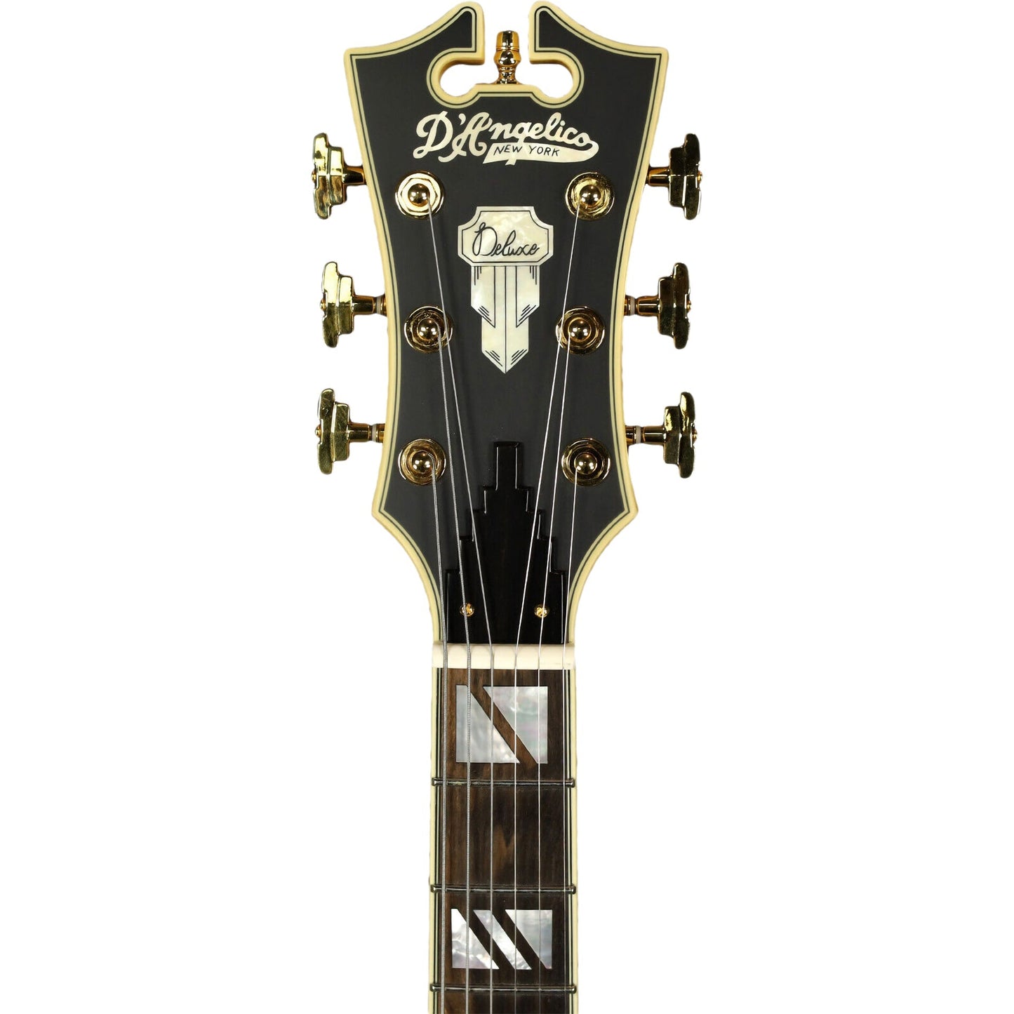 D'Angelico Deluxe DC Semi-hollowbody Electric Guitar - Satin Honey