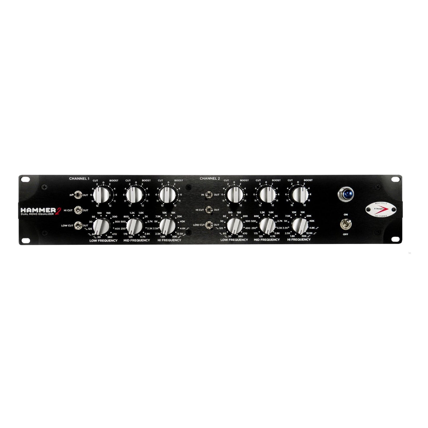 A Designs Audio Hammer 2 Three Band Dual Mono Tube Hybrid EQ