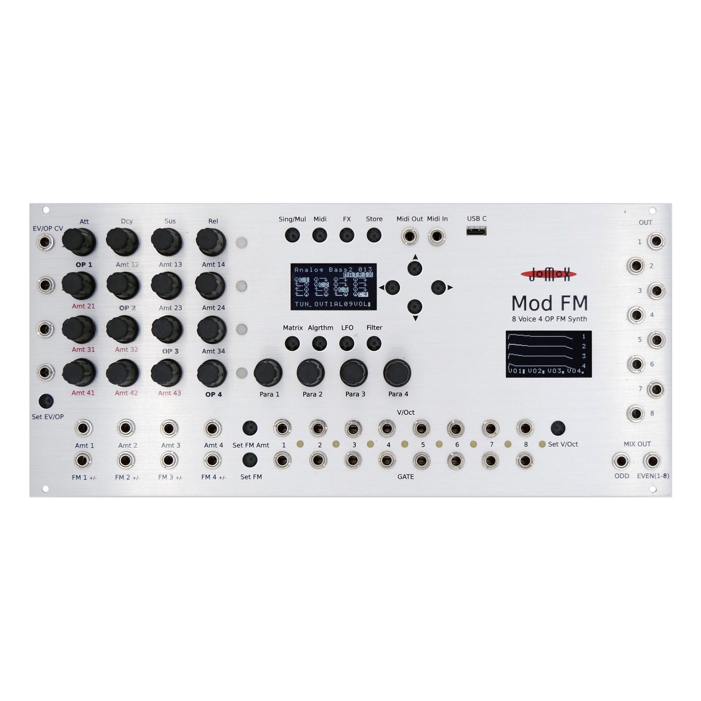 Jomox ModFM 8 Voice Eurorack FM Synthesizer
