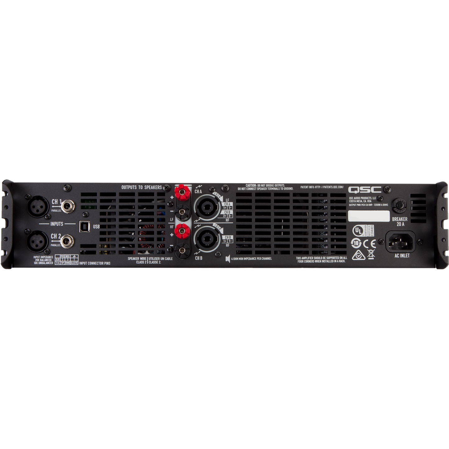 QSC GXD8 Class D Power Amplifier with DSP