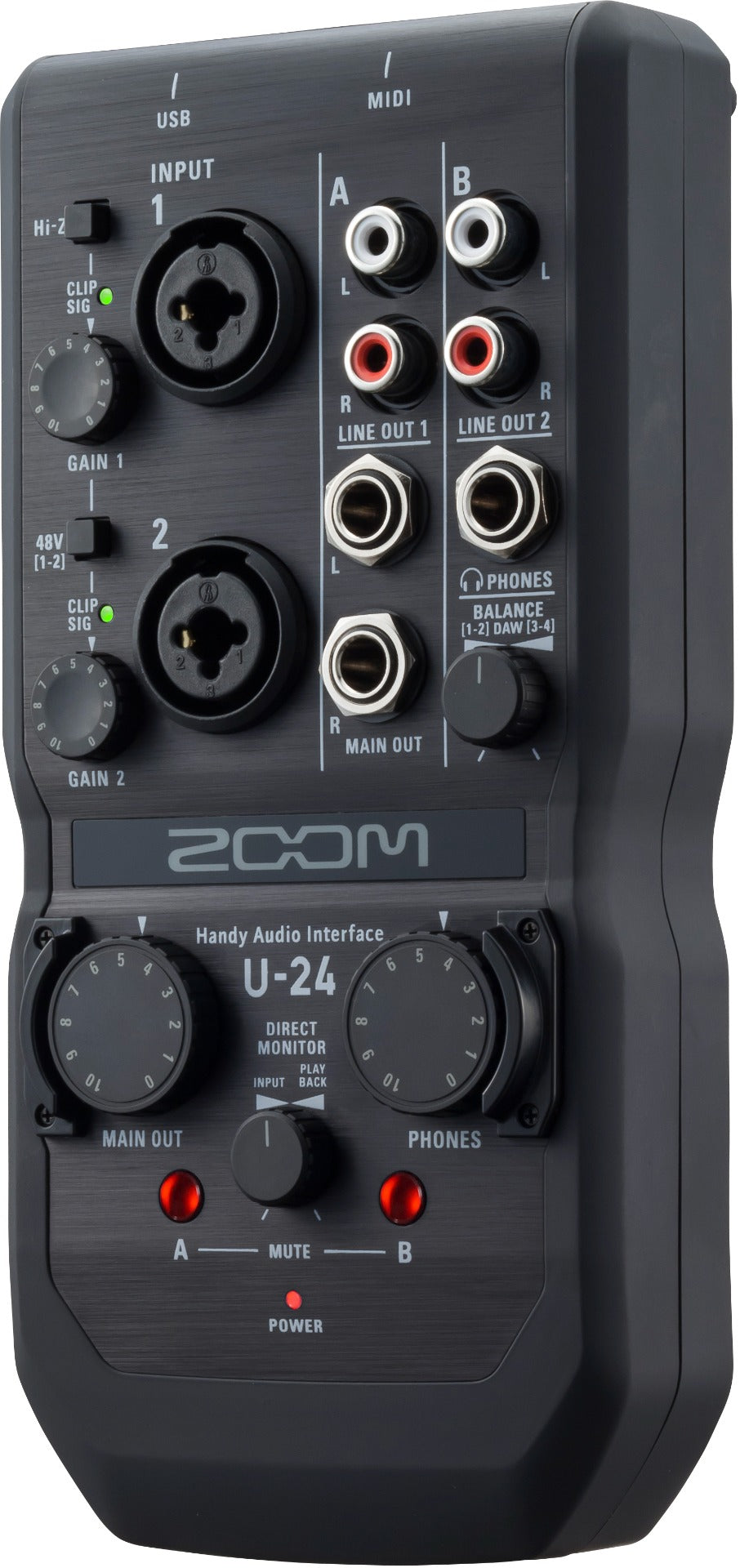 Zoom U-24 Portable USB Handy Audio Interface