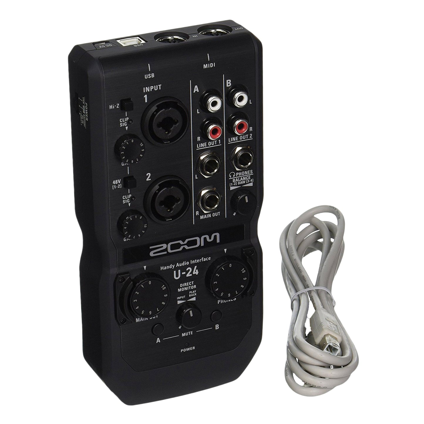 Zoom U-24 Portable USB Handy Audio Interface