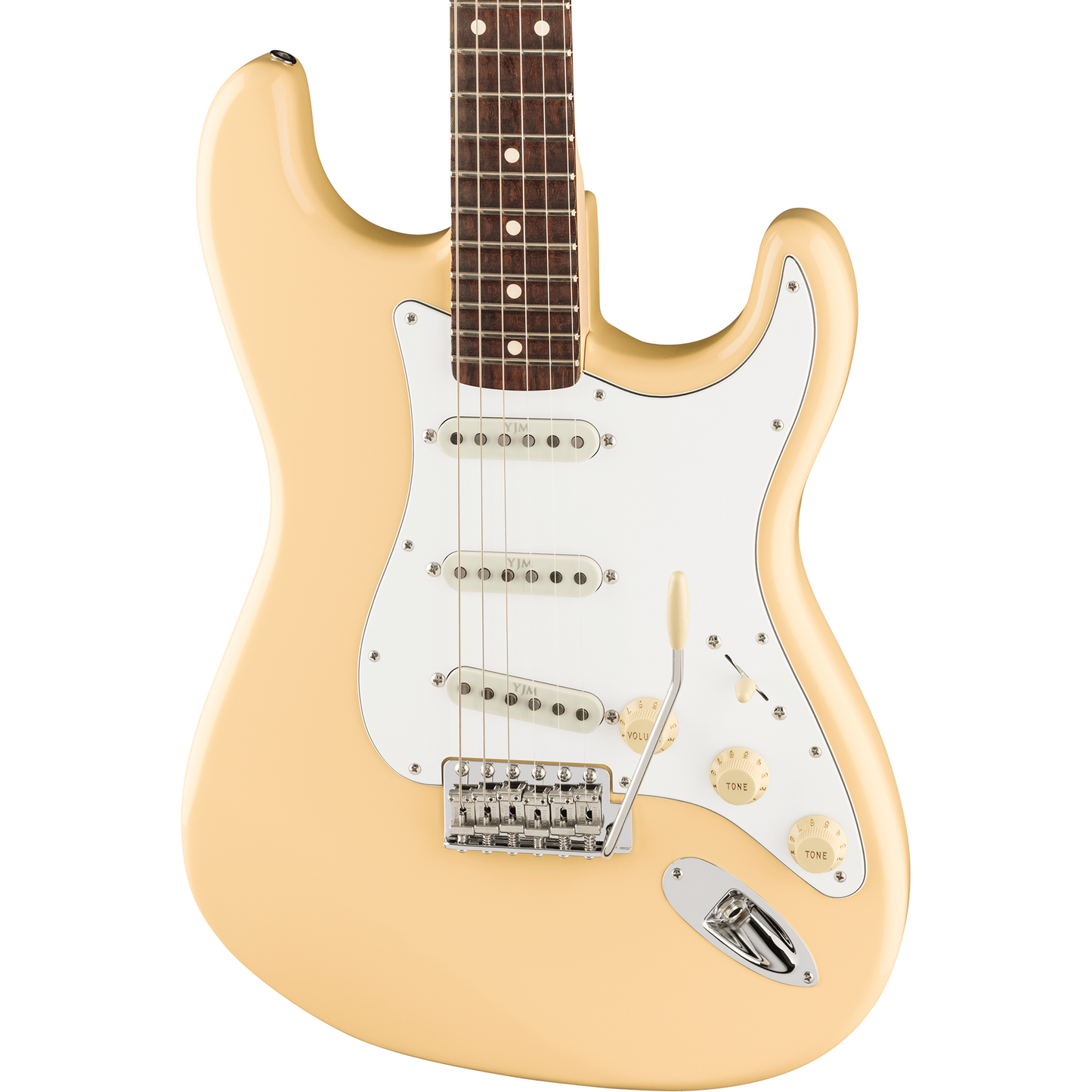 Fender Yngwie Malmsteen Stratocaster® Electric Guitar, Scalloped Rosewood, Vintage White