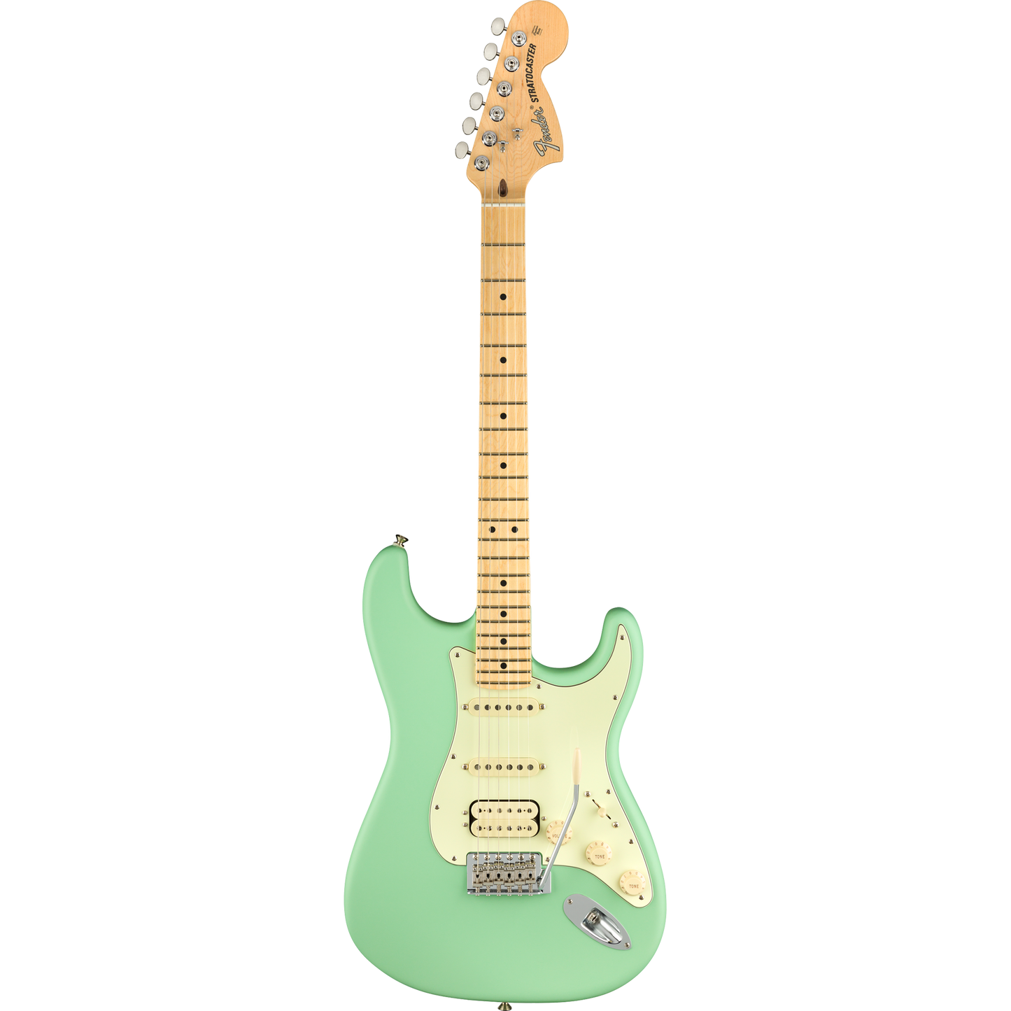 Fender American Performer Stratocaster® HSS Electric Guitar, Satin Surf Green