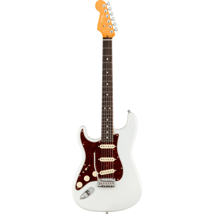 Fender American Ultra Stratocaster® Left-Hand Electric Guitar, Arctic Pearl