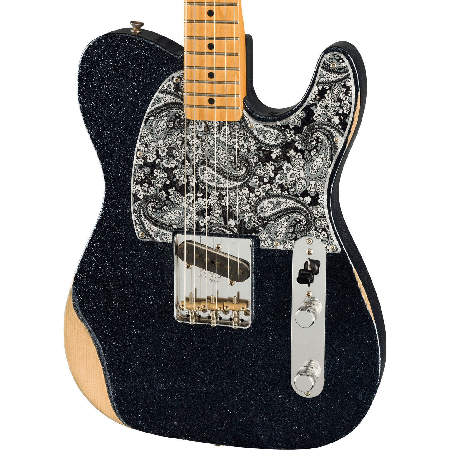 Fender Brad Paisley Esquire® Electric Guitar, Black Sparkle