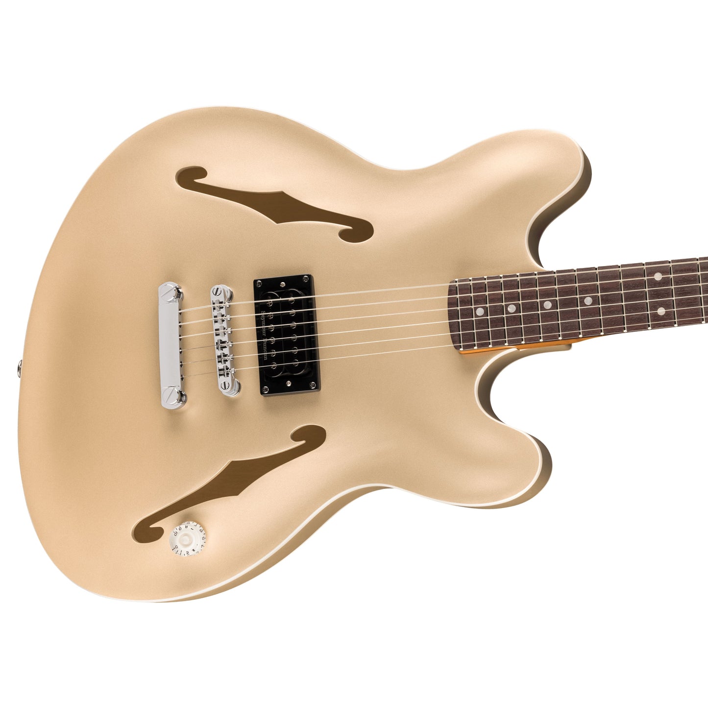 Fender Tom DeLonge Starcaster Semi-Hollow Electric Guitar - Satin Shoreline Gold