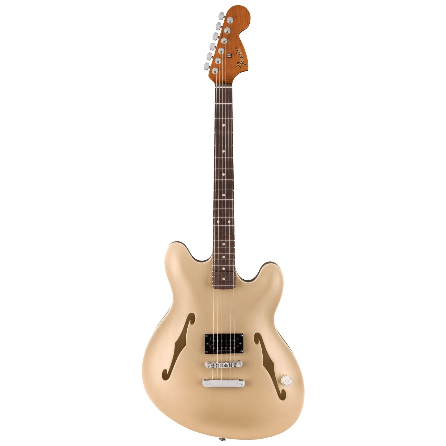 Fender Tom DeLonge Starcaster Semi-Hollow Electric Guitar - Satin Shoreline Gold