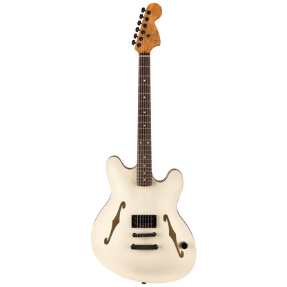 Fender Tom DeLonge Starcaster Semi-Hollow Electric Guitar - Satin Olympic White
