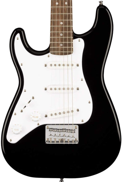 Squier Mini Strat 6 String Solid-Body Electric Guitar, Left - Black