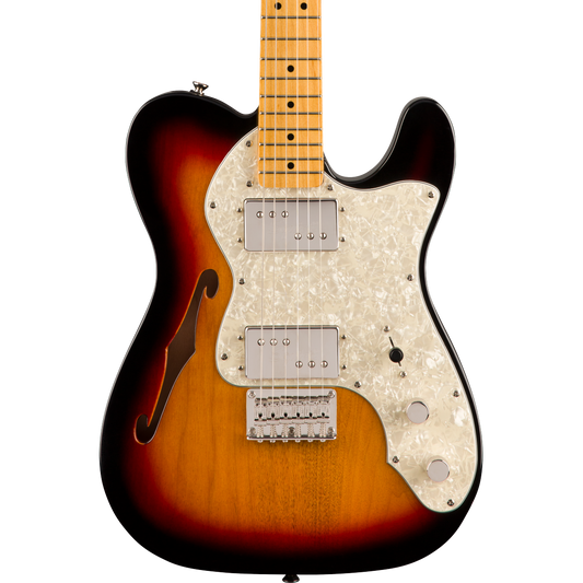 Squier by Fender Classic Vibe 70's Telecaster Thinline - Maple - 3-Tone Sunburst