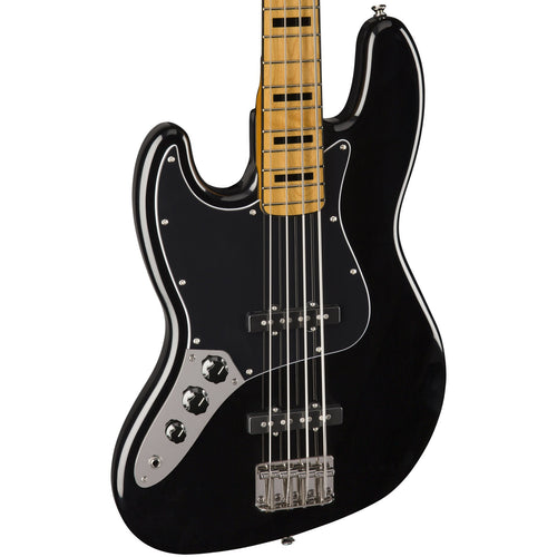 Squier Classic Vibe '70s Left-Handed Jazz Bass Guitar - Maple Fingerboard, Black