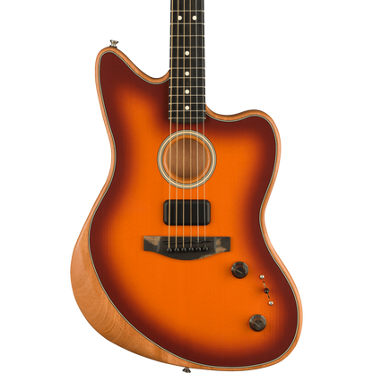 Fender Acoustasonic Jazzmaster Acoustic Electric Hybrid Guitar, Tobacco Sunburst