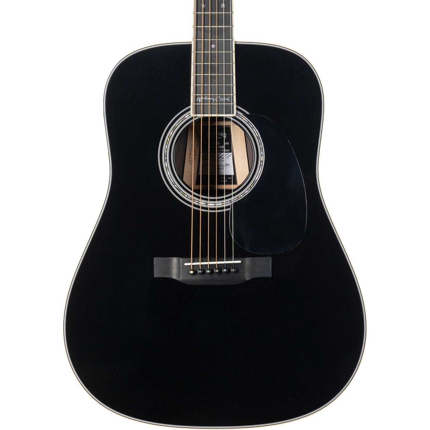 Martin D-35 Johnny Cash Special Edition Acoustic Guitar - Black