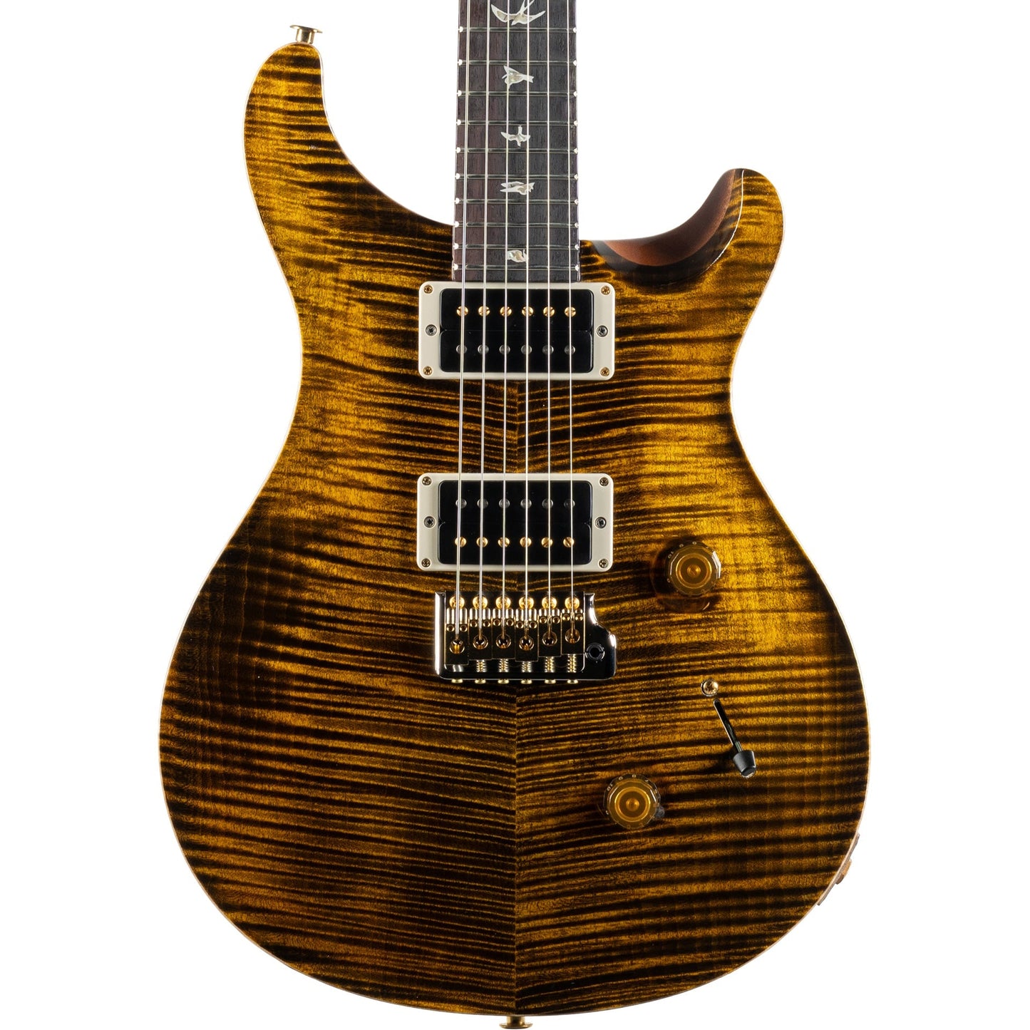 PRS Custom 24 10 Top Electric Guitar, Yellow Tiger