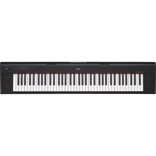 Yamaha NP32 76-Key Lightweight Portable Keyboard in Black with Power Supply