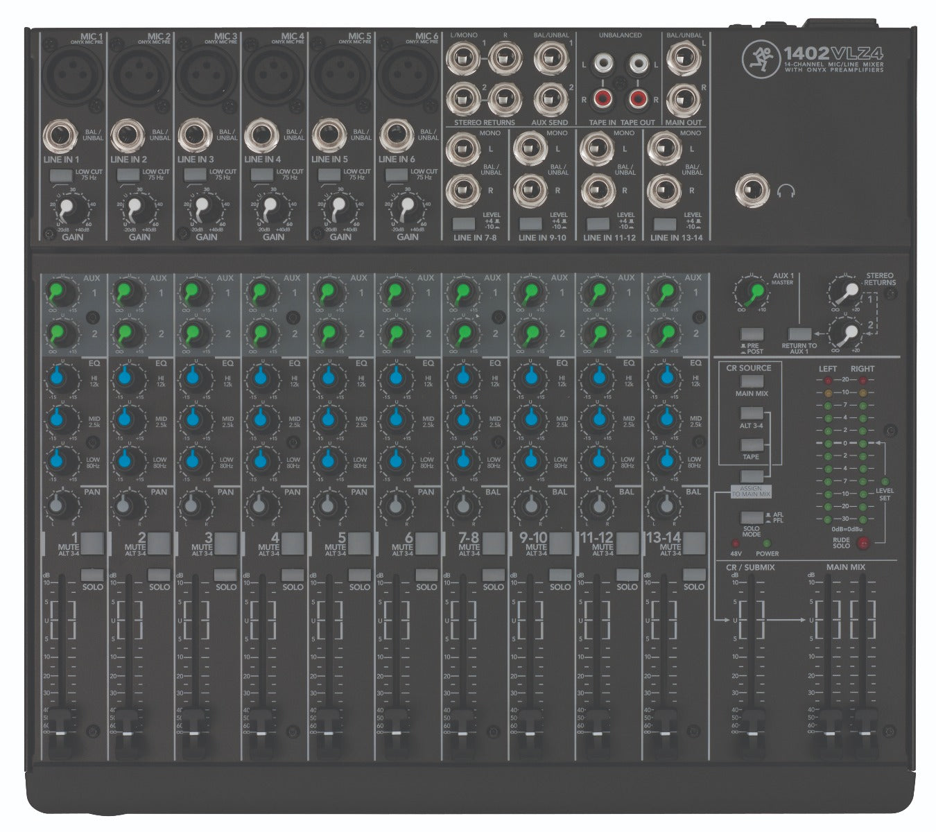 Mackie 1402VLZ4 14-Channel Compact Mixer