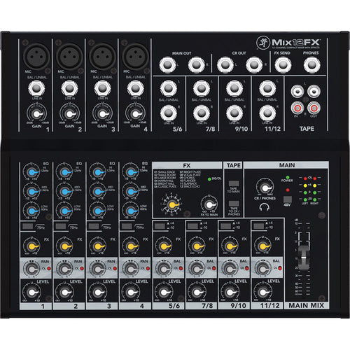 Mackie Mix12FX 12-channel Compact Mixer with Effects