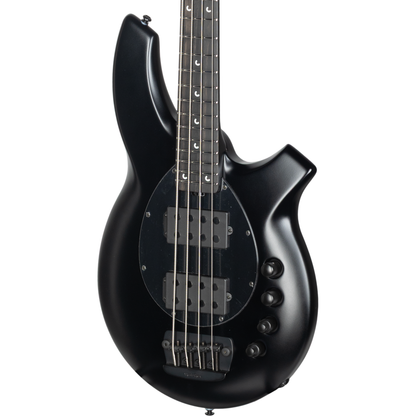 Ernie Ball Music Man Bongo HH 4-String Electric Bass Guitar - Stealth Black