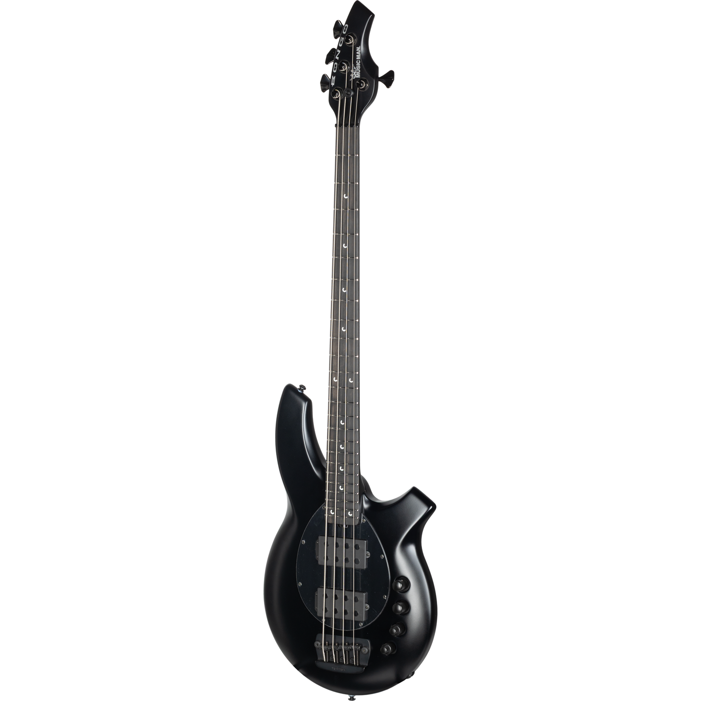 Ernie Ball Music Man Bongo HH 4-String Electric Bass Guitar - Stealth Black