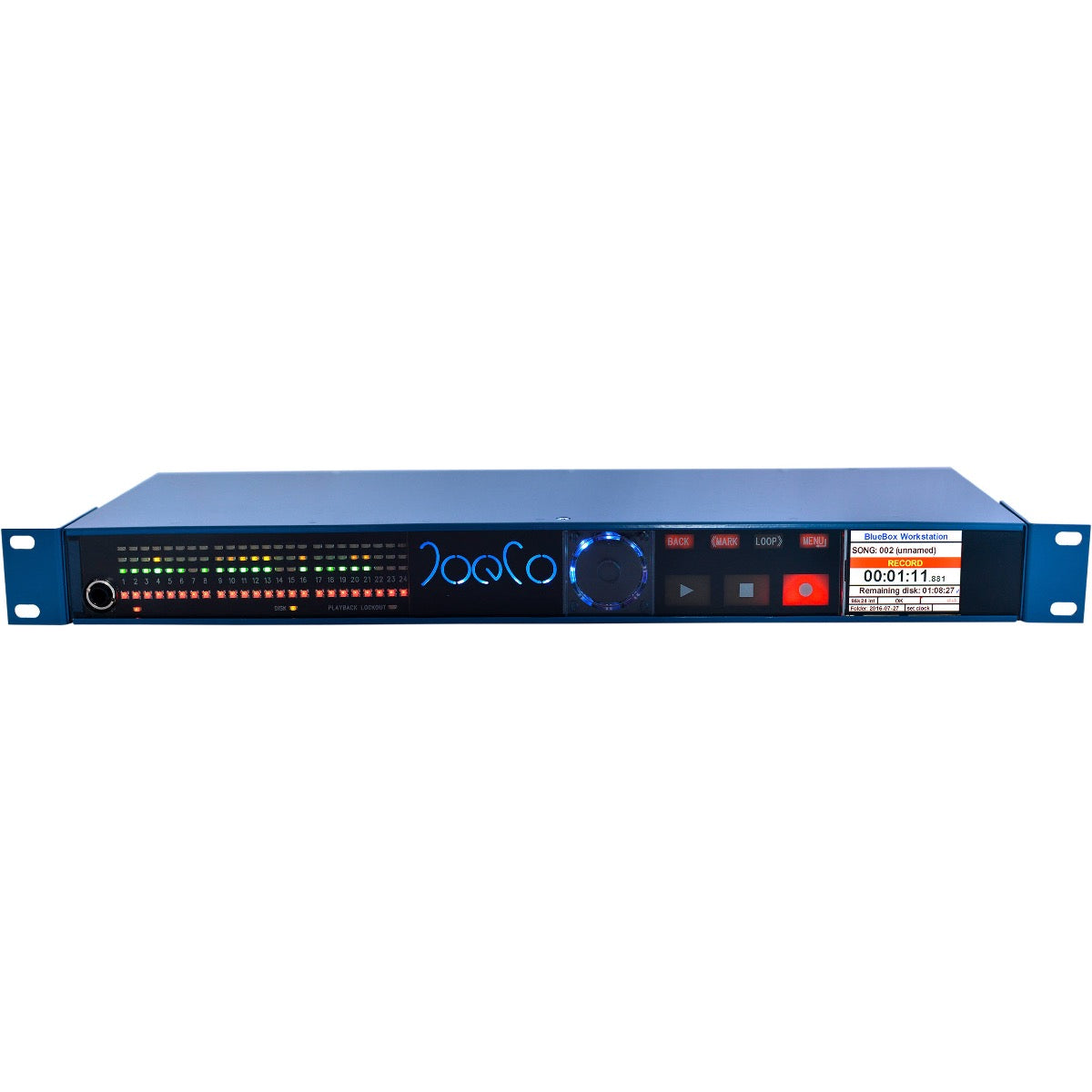 JoeCo Blue Box 24ch Interface Recorder - 8 MicPres, 16 Line In; 8 Bal Outs