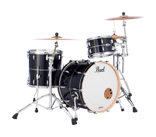Pearl Masters Maple Complete 3-Piece Shell Kit - Quicksilver Black