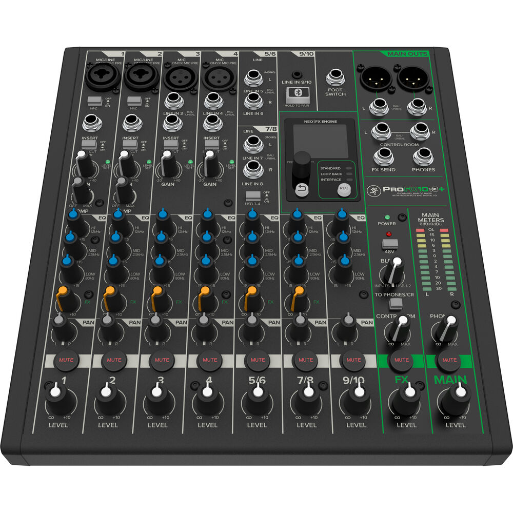 Mackie ProFX10v3+ 10-Channel Analog Mixer