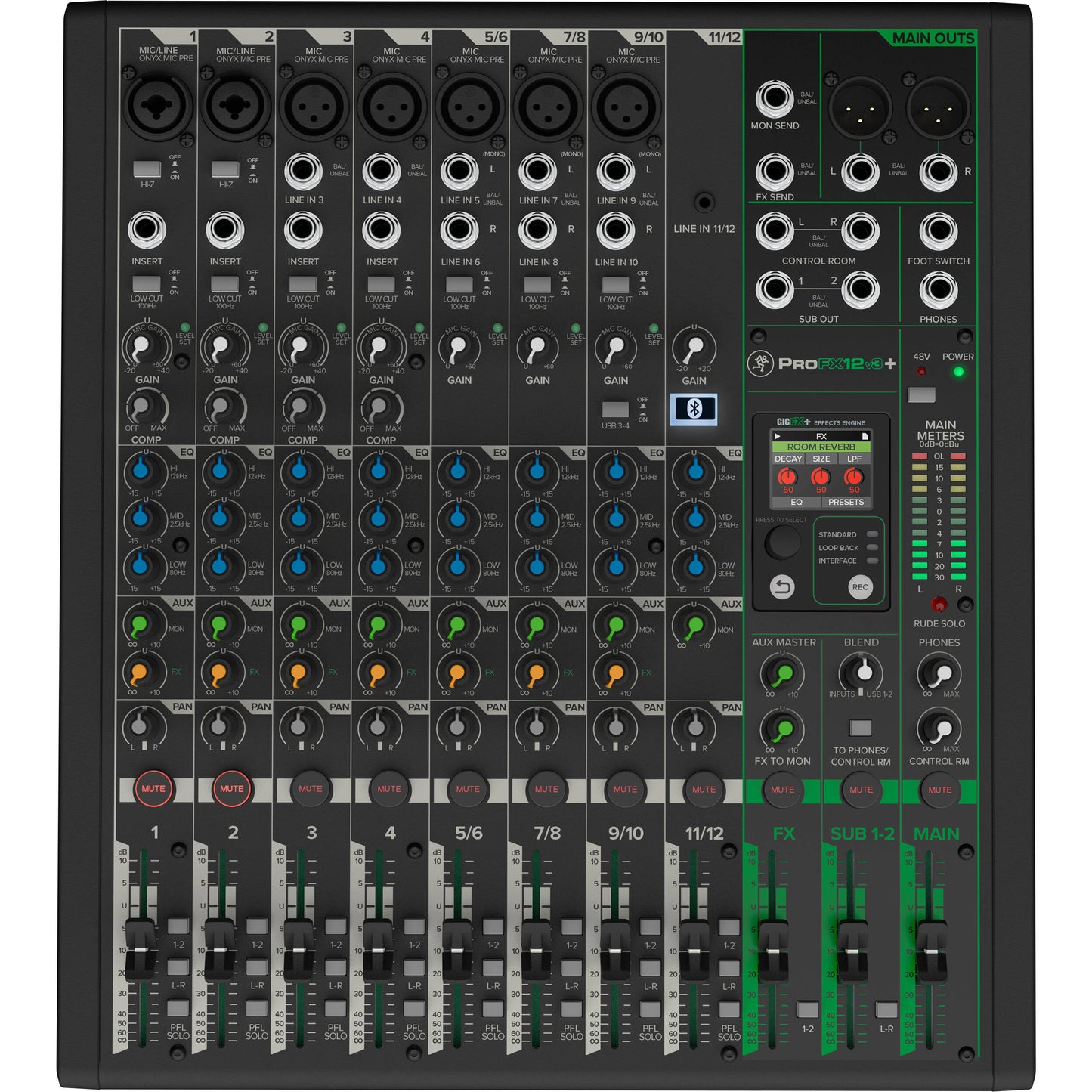Mackie ProFX12v3+ 12-Channel Analog Mixer