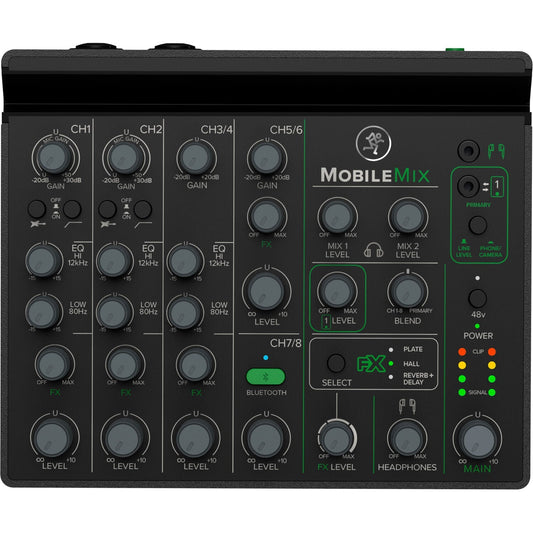 Mackie MobileMix 8-Channel USB-Powerable Mixer for Live Sound and Streaming