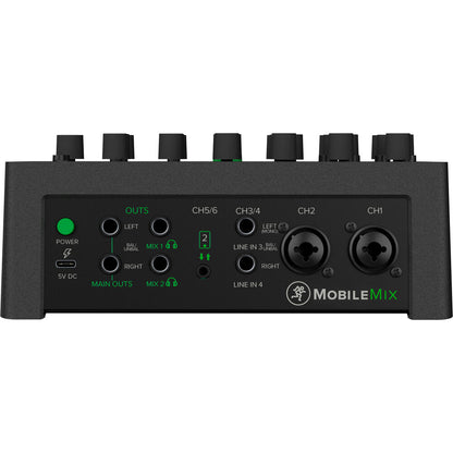 Mackie MobileMix 8-Channel USB-Powerable Mixer for Live Sound and Streaming