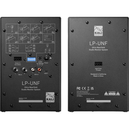 KALI AUDIO LP-UNF 4” Ultra Nearfield Powered Monitor System w/Bluetooth - Black (Pair)