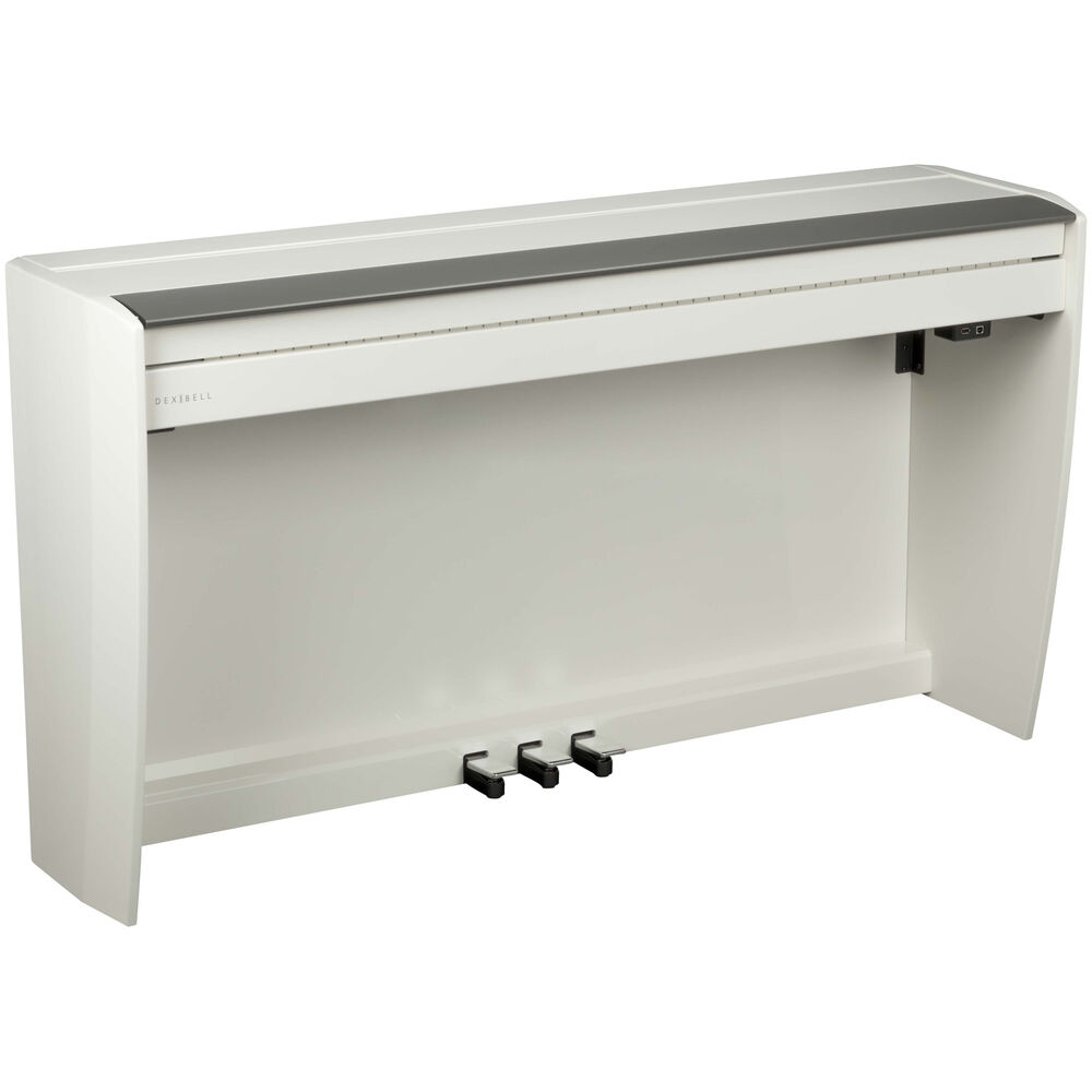 Dexibell VIVO H10 Digital Upright Piano with Bench (Polished White)