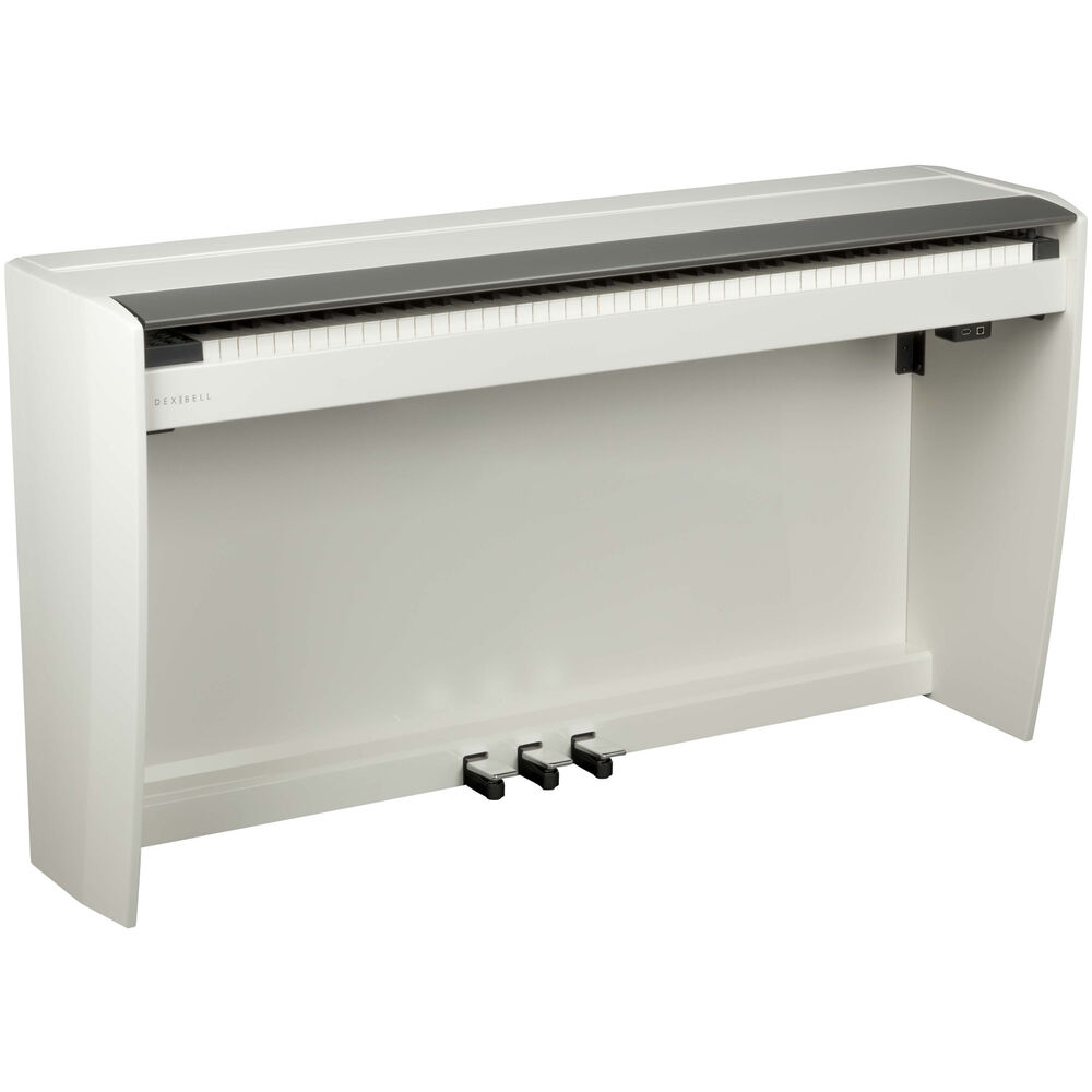 Dexibell VIVO H10 Digital Upright Piano with Bench (Polished White)