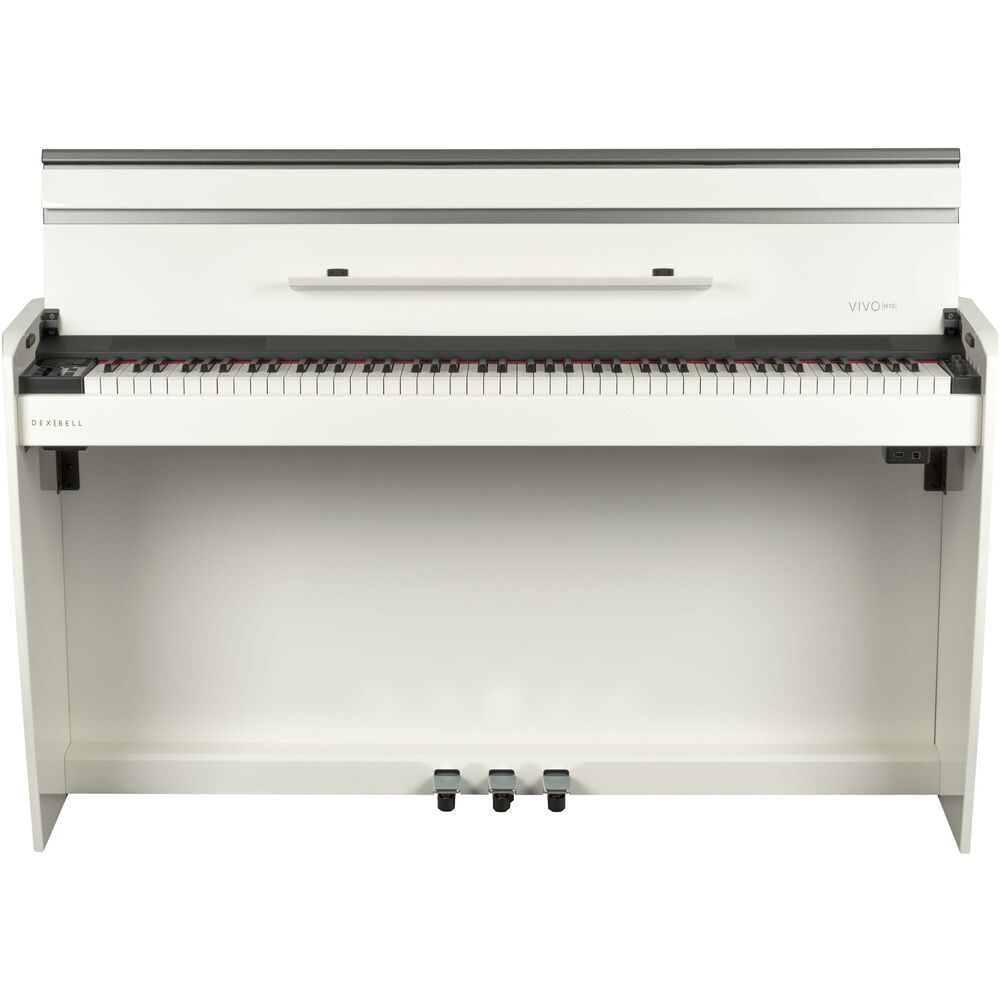 Dexibell VIVO H10 Digital Upright Piano with Bench (Polished White)
