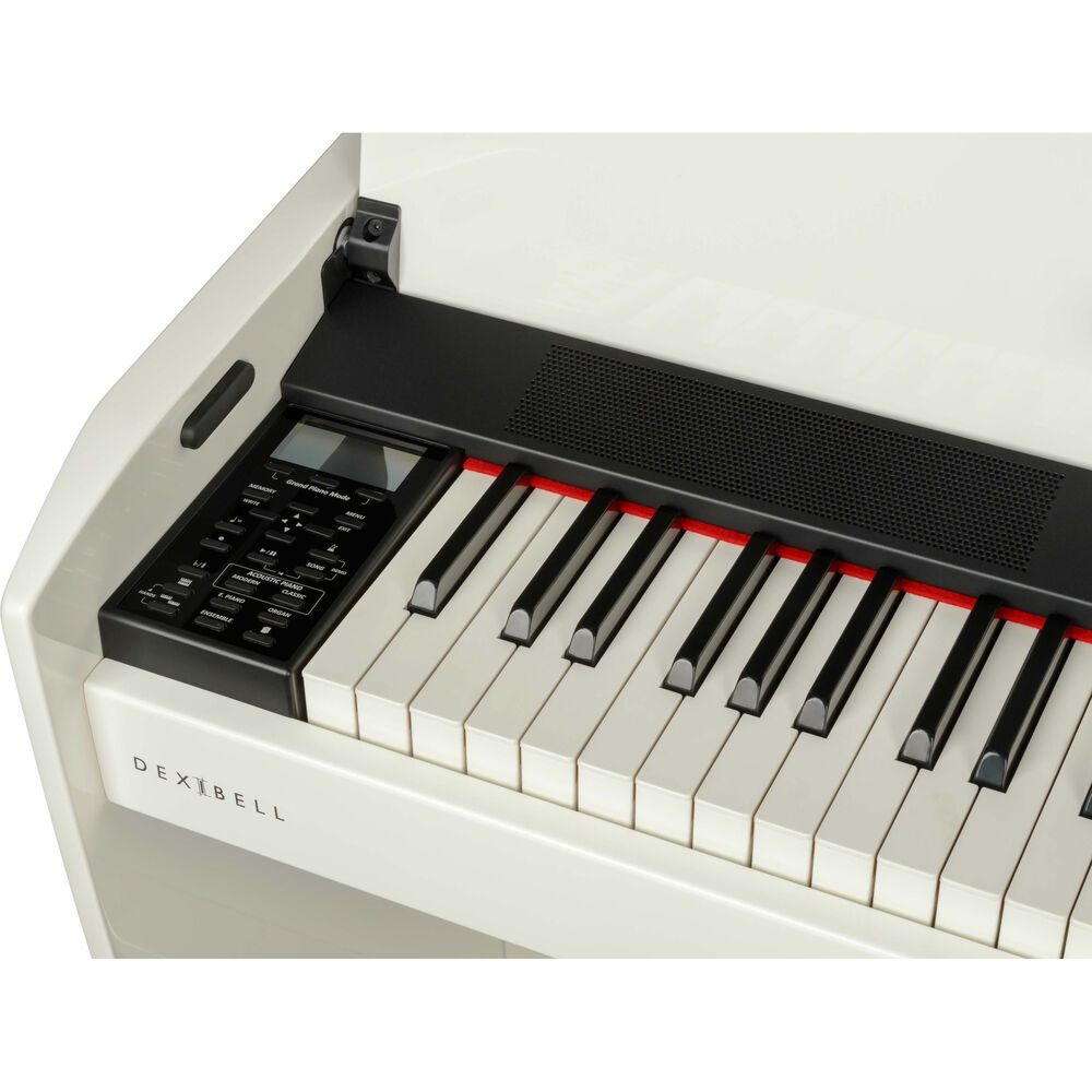 Dexibell VIVO H10 Digital Upright Piano with Bench (Polished White)