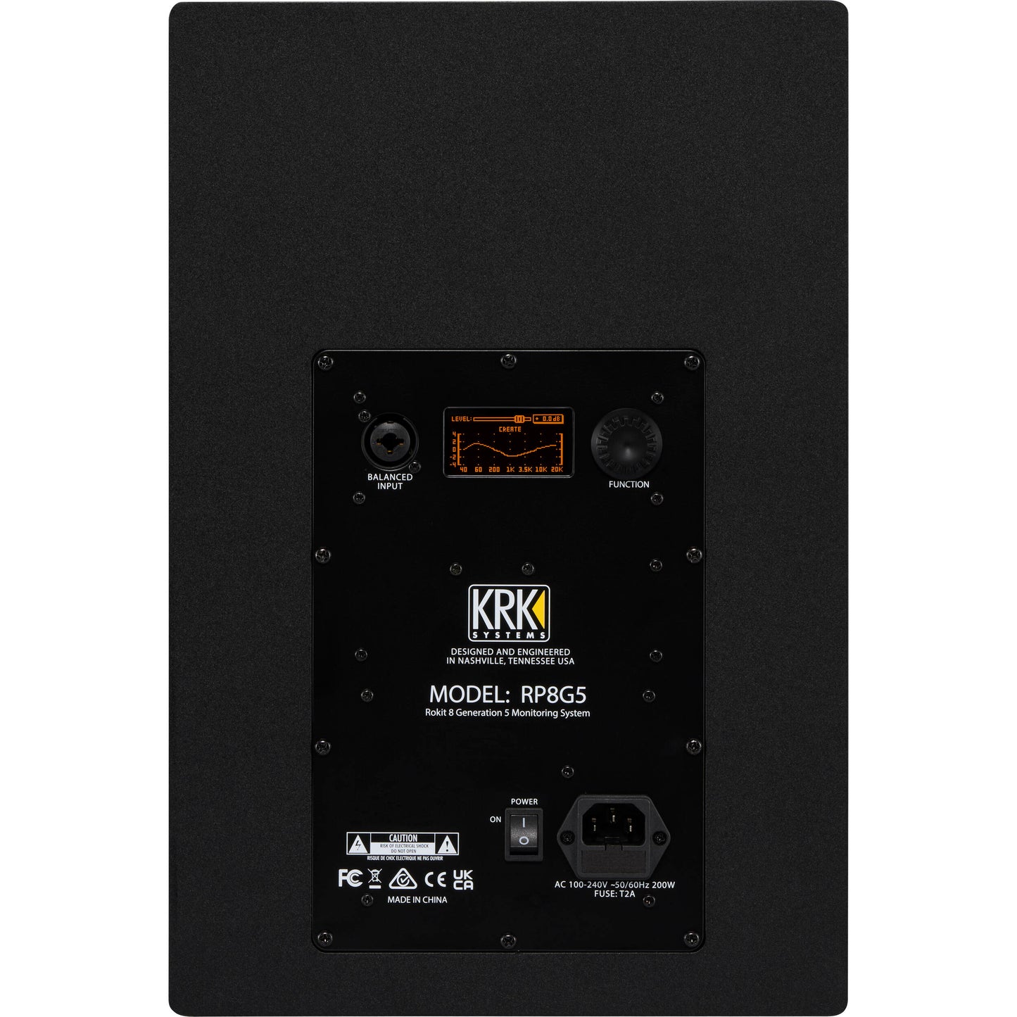 KRK Rokit 8 G5 8" 2-Way Active Studio Monitor, Black