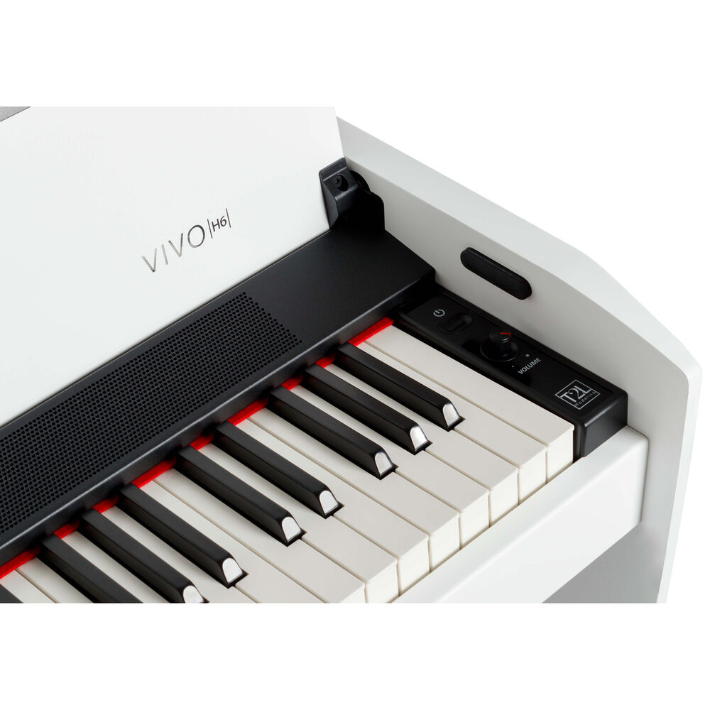 Dexibell VIVO H6 Digital Upright Piano with Bench (Matte White)