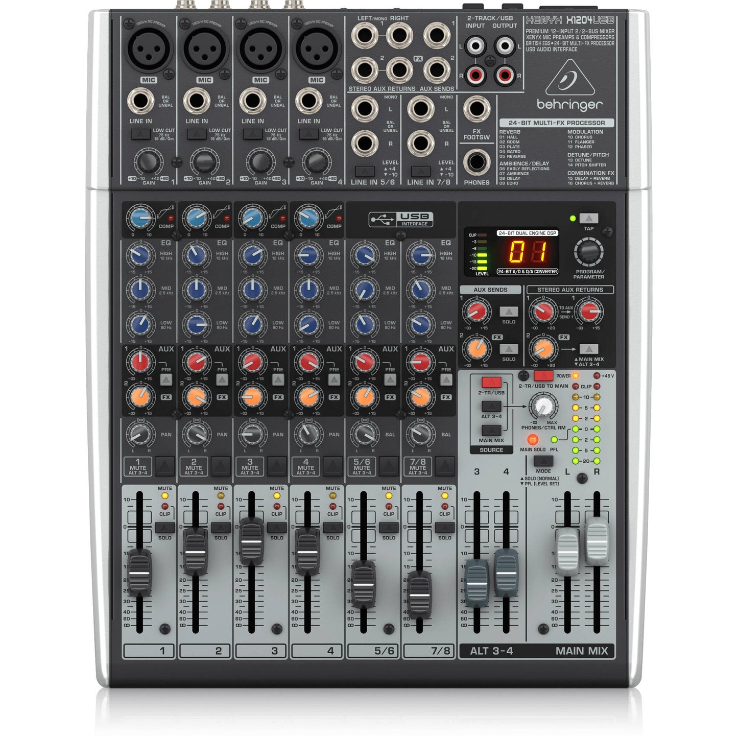 Behringer Xenyx 1204USB Mixer with USB